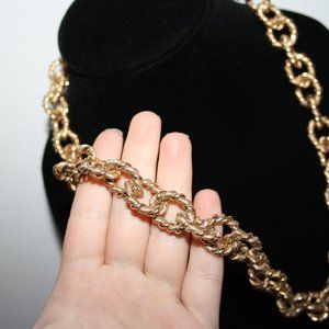 Vintagejelyfish Jewelry - Long gold chain link necklace 36" Vintagejelyfish Jewelry - Long gold chain link necklace 36"